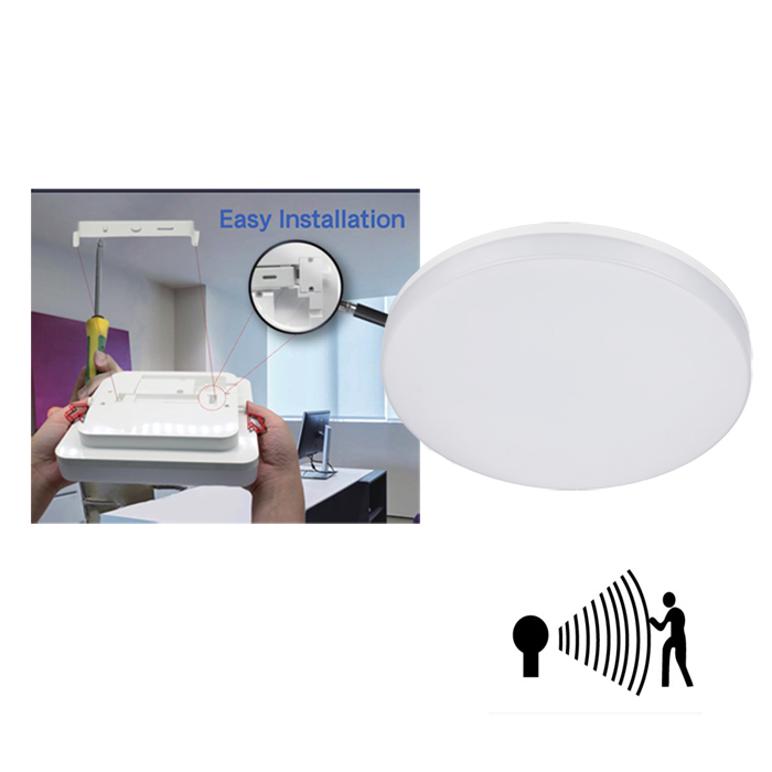 24W 18W 15W LED Ceiling Light with Microwave Motion Sensor (PS-ML78L-24W) 