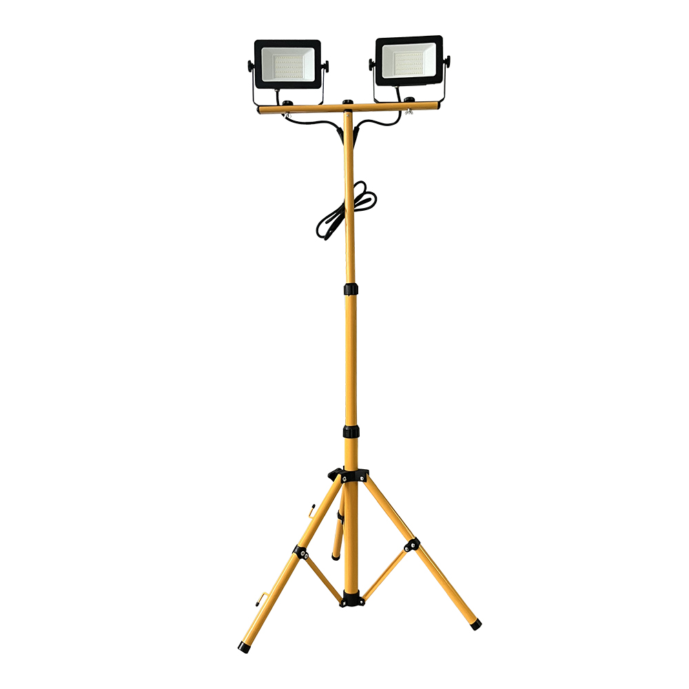 2*10W 2*20W 2*30W 2*50W 2*100W LED Tripod Floodlight (PS-FL-LED081-2*50W)